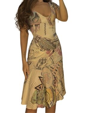 Roberto Cavalli SS2002/2003 Boho Silk Skirt Set